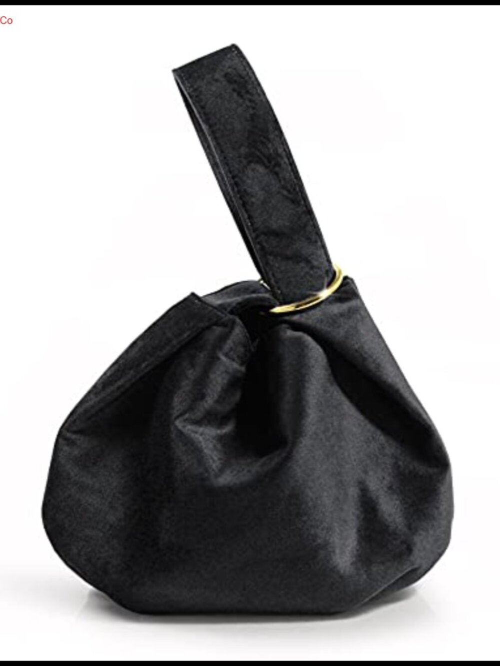 Velvet Top Handle Clutch Wristlet Small Tote Purse